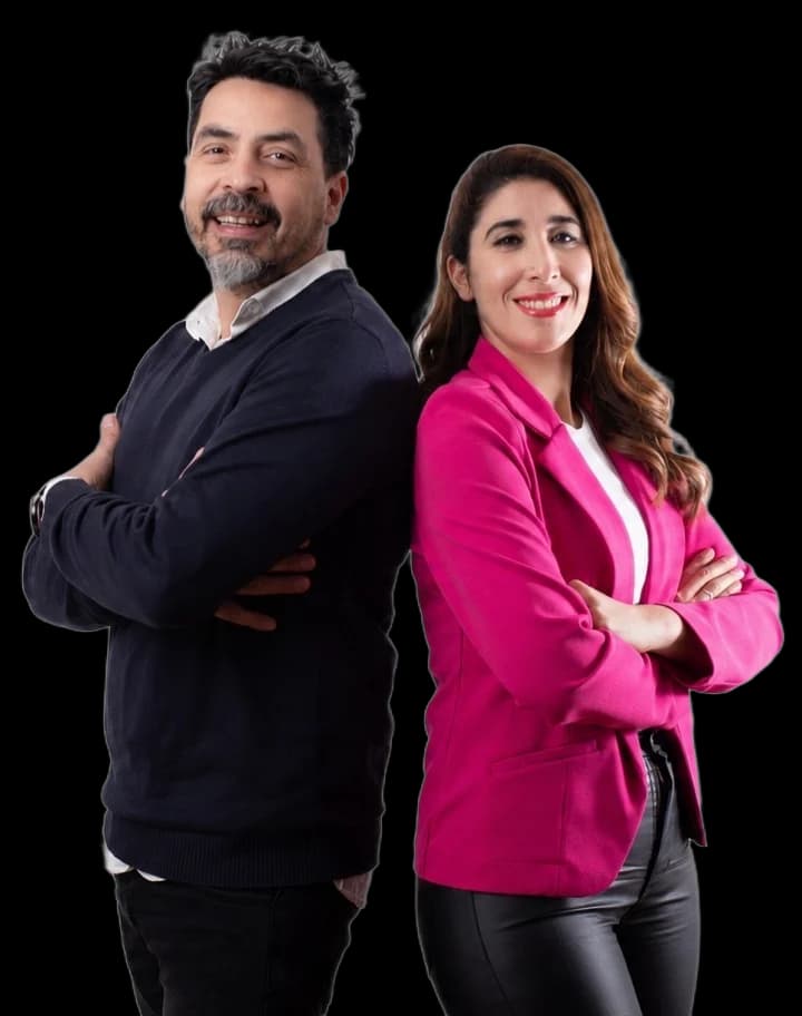 Cristian García y Grace Martínez — fundadores de Emprende y Aprende